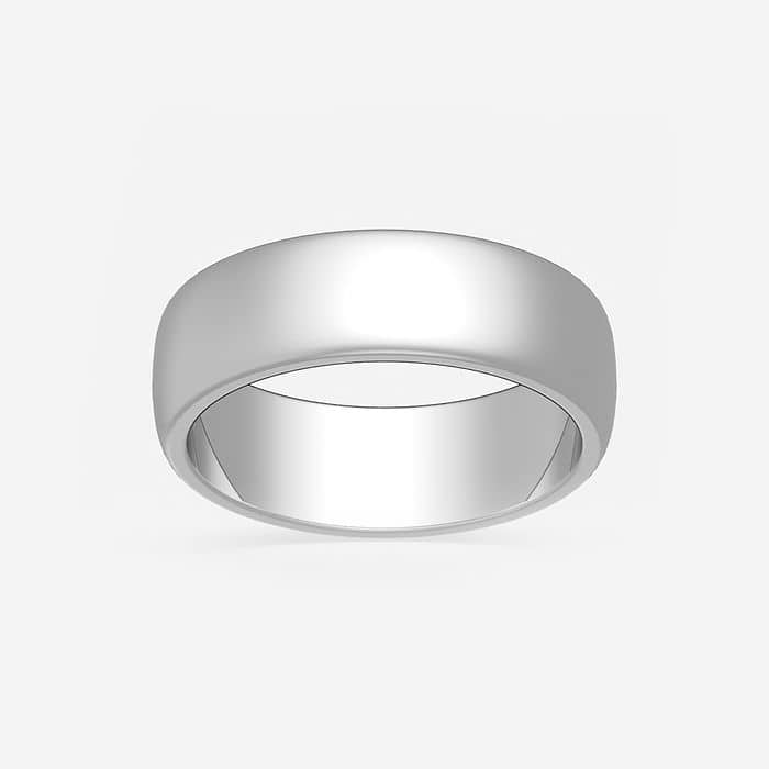 6mm Dome Wedding Band
